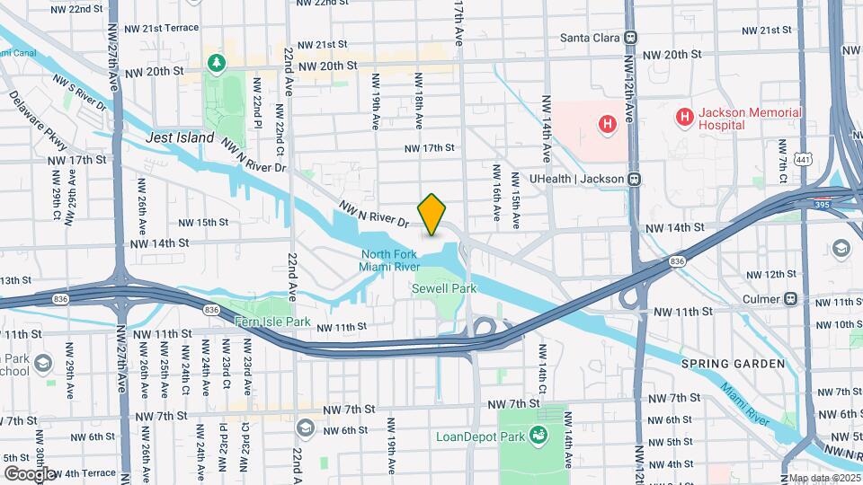 1740 NW N River Dr, Unit 227 Map and Location Details