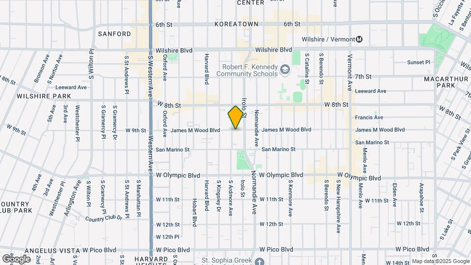 3250 James M Wood Blvd Mapa y Detalles de la Ubicación