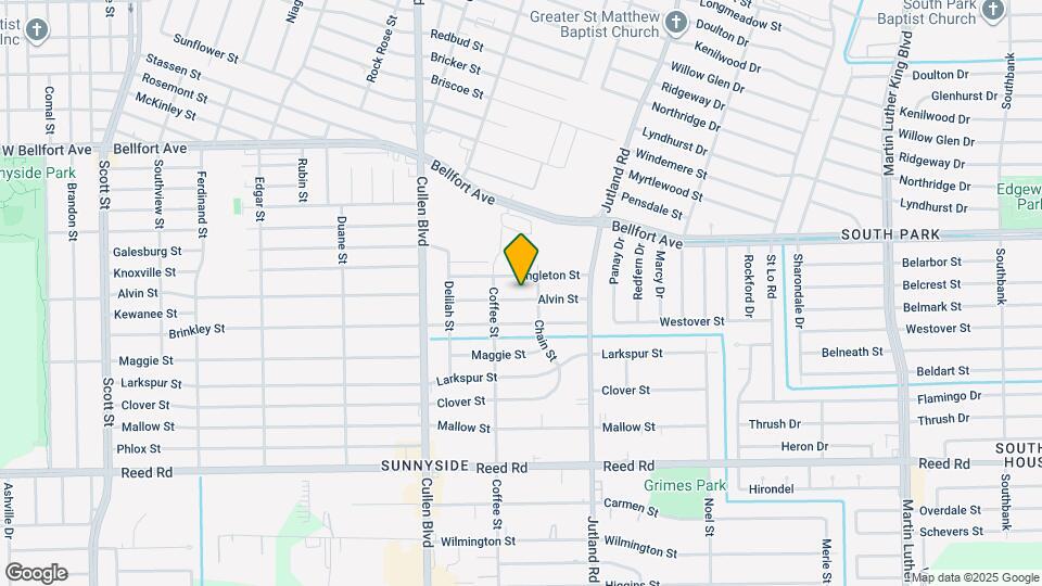 4821 Alvin St Map and Location Details