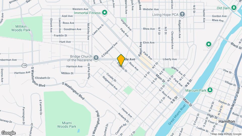 661 Franklin St Map and Location Details