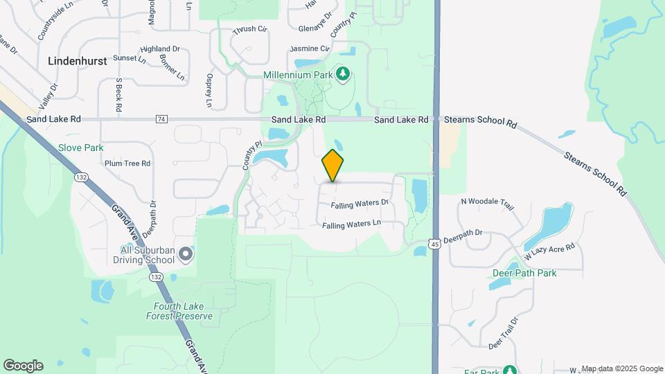 2927 Falling Waters Ln Map and Location Details