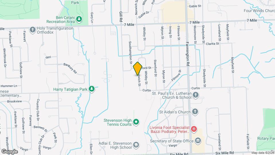 18311 Norwich Rd Map and Location Details