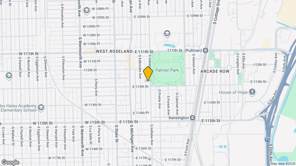 11246 S Indiana Ave Map and Location Details