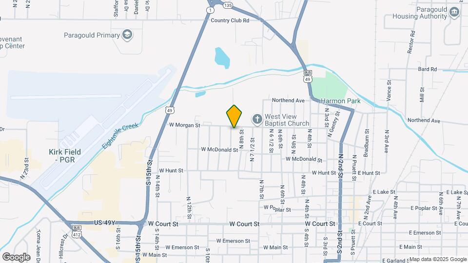 613 N 9th St Map and Location Details