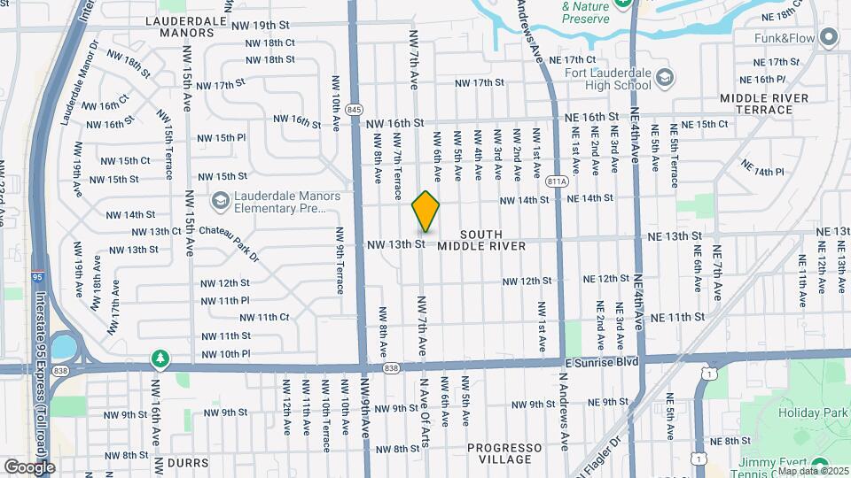 1304 NW 7th Ave Map and Location Details