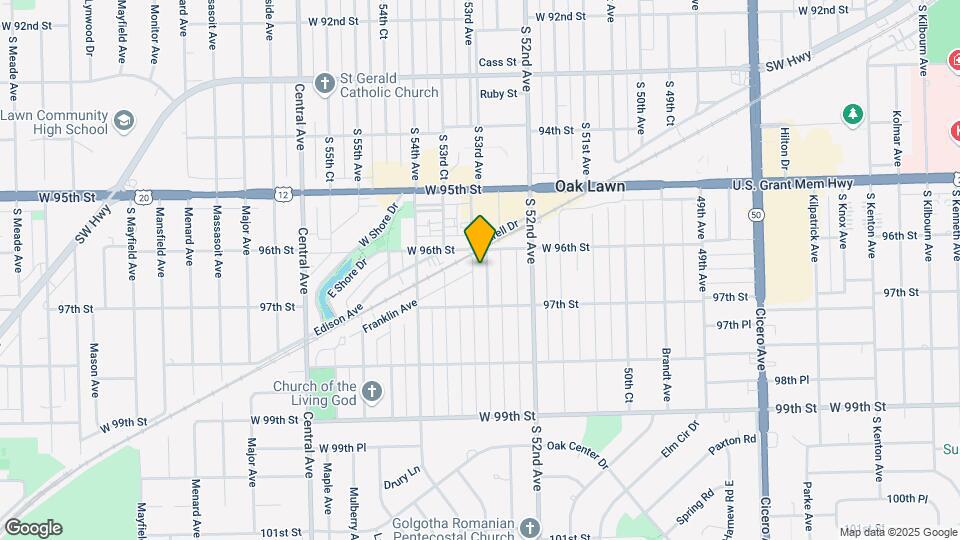 9615 S 53rd Ave Mapa y Detalles de la Ubicación