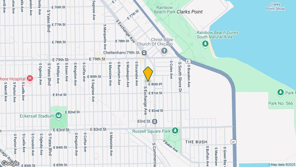 8027 S Exchange Ave Map and Location Details