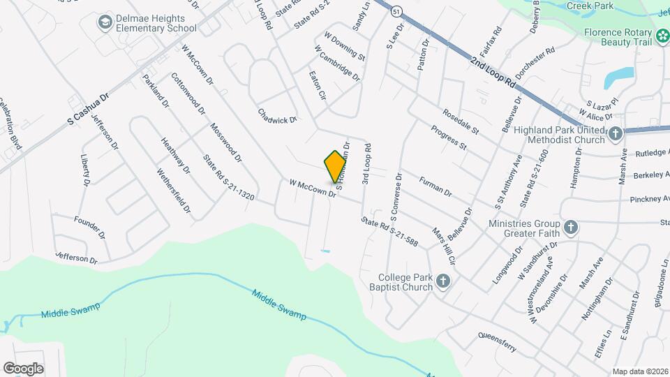 2101 W McCown Dr Map and Location Details