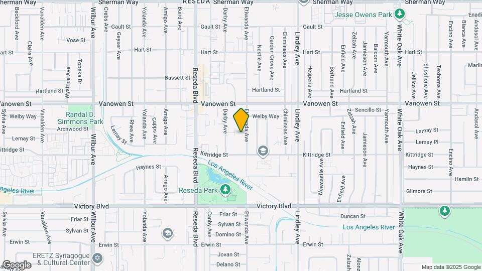 6645 Etiwanda Ave Map and Location Details