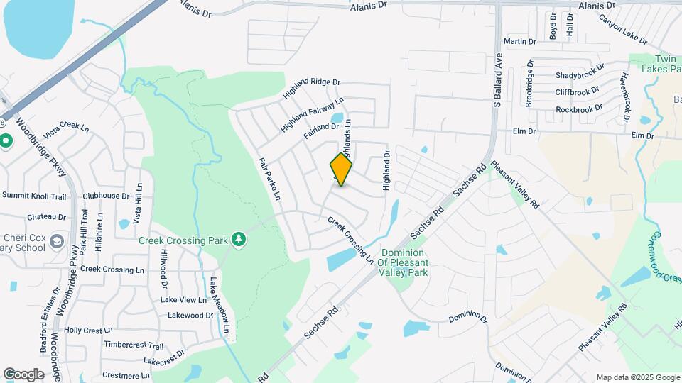 324 Highland Creek Dr Map and Location Details