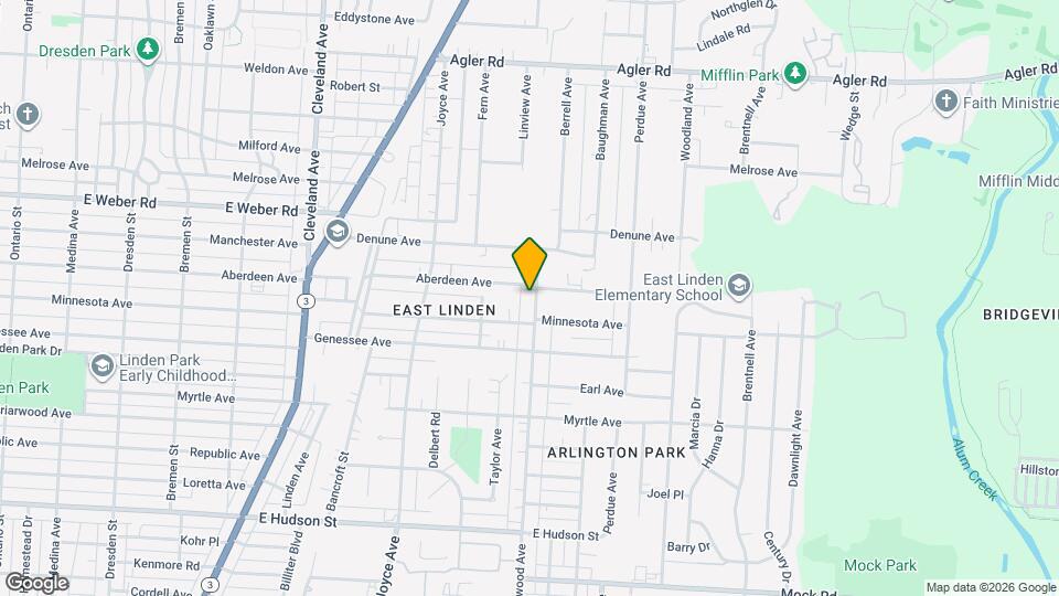 2537 Parkwood Ave Mapa y Detalles de la Ubicación