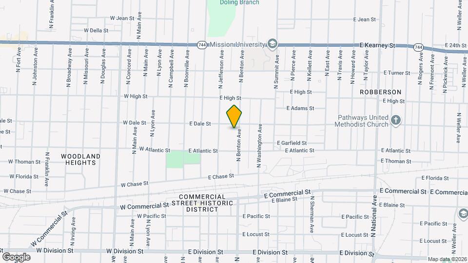 2049 N Benton Ave Map and Location Details