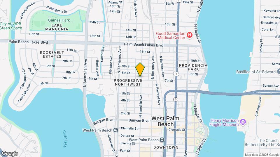 801 N Sapodilla Ave Map and Location Details