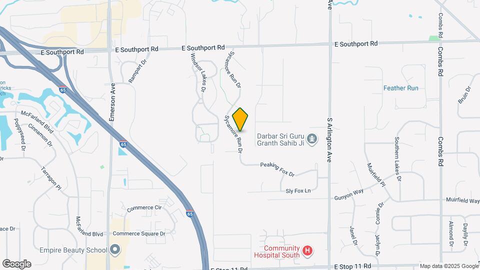 7435 Sycamore Run Dr Map and Location Details