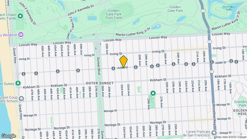 2741 Judah St Map and Location Details