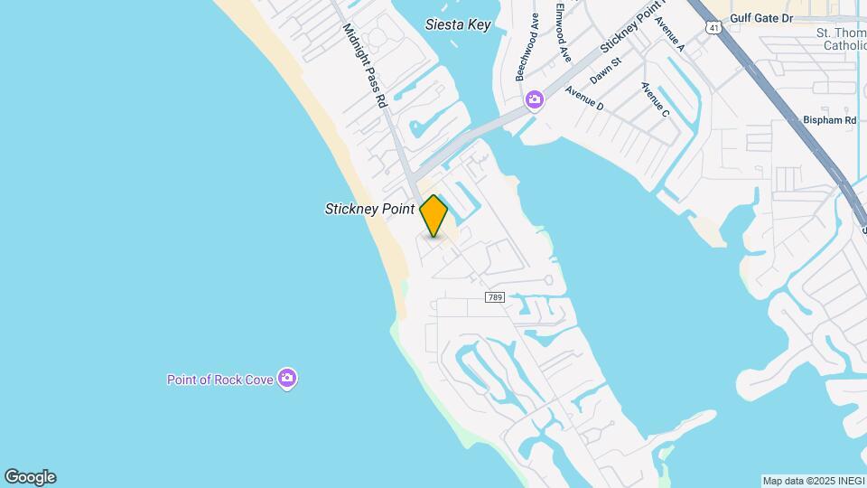 Siesta Key Mapa y Detalles de la Ubicación