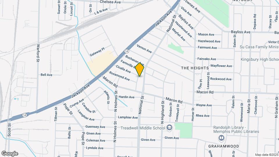 1172 Panama St Map and Location Details