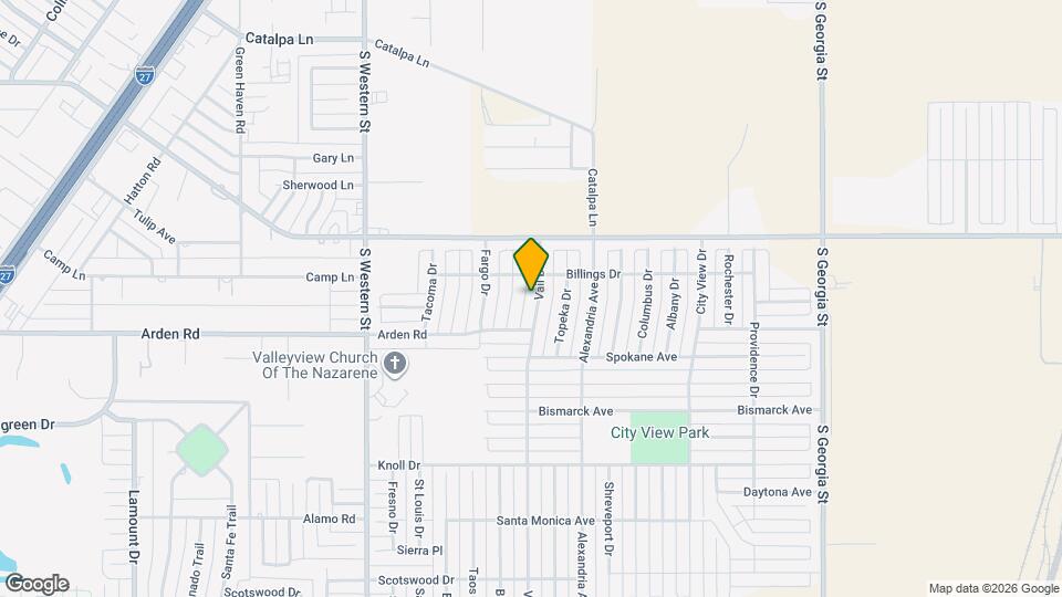 7406 Vail Drive Map and Location Details