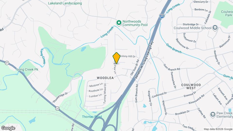 1501 Long Paw Ln Map and Location Details