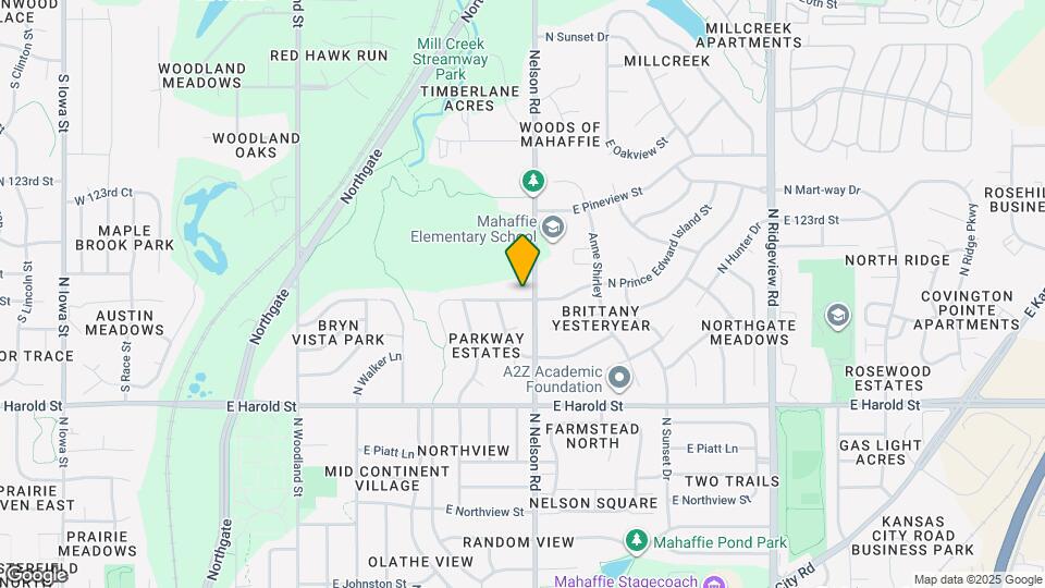 838 E 125th Terrace Map and Location Details