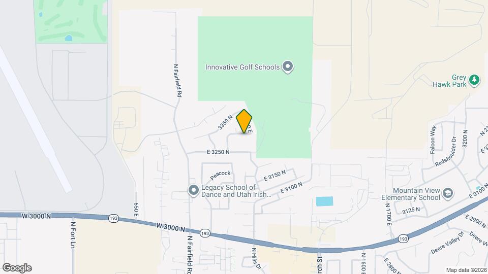 1102 E 3325 N Map and Location Details