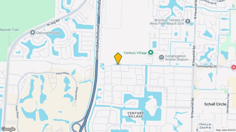 243 Canterbury K, Unit WPB Map and Location Details