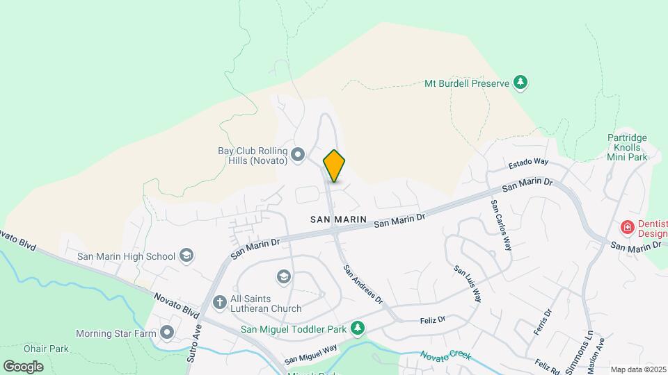 230 San Andreas Dr Mapa y Detalles de la Ubicación
