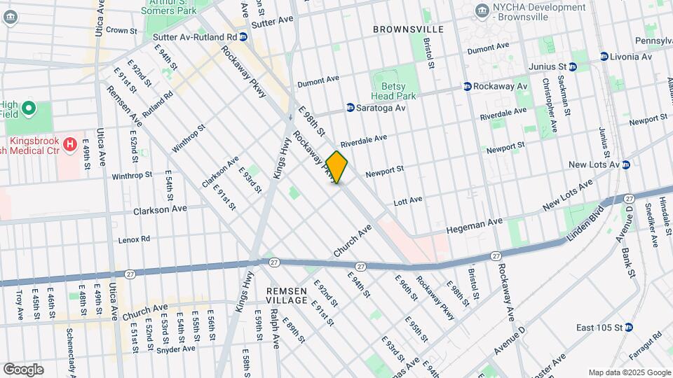 416 Rockaway Pky Mapa y Detalles de la Ubicación