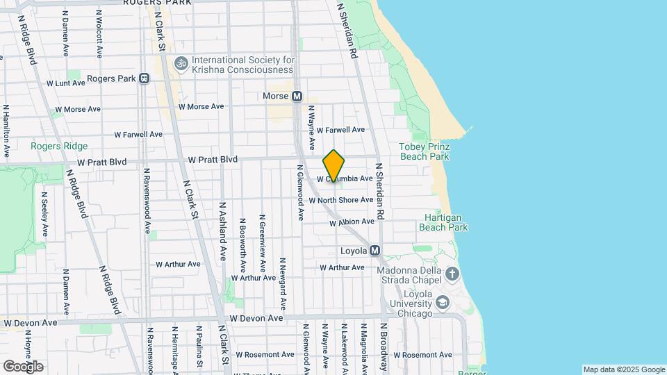 6720 N Lakewood Ave Map and Location Details