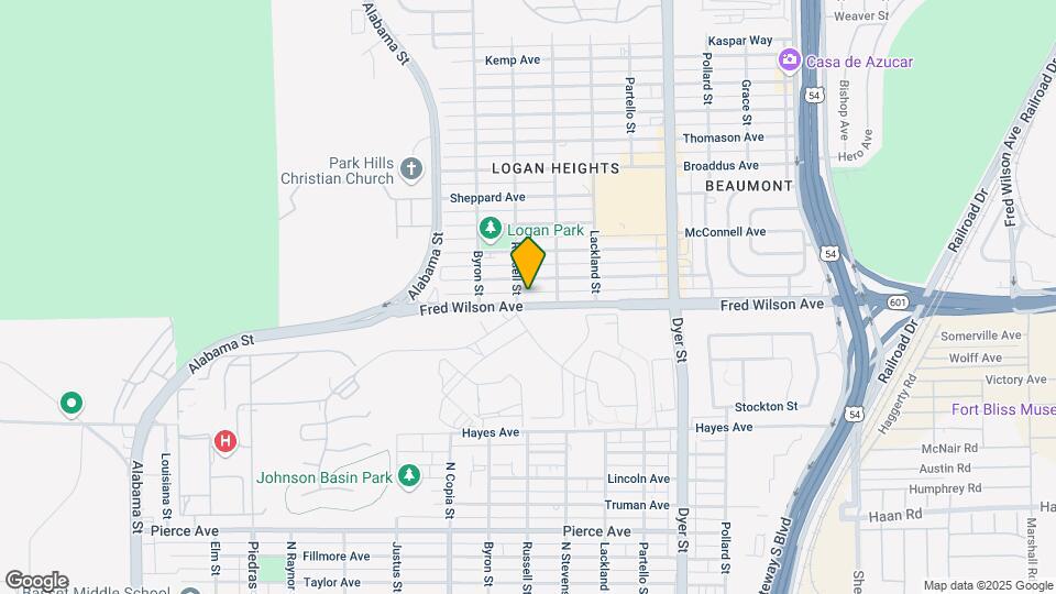 3601 Fred Wilson Ave Map and Location Details