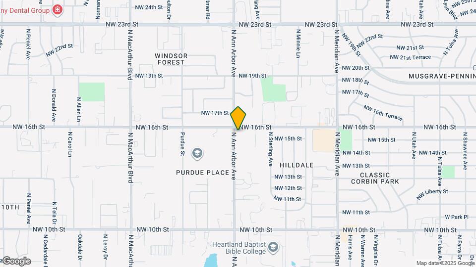 1636 N Ann Arbor Ave Map and Location Details