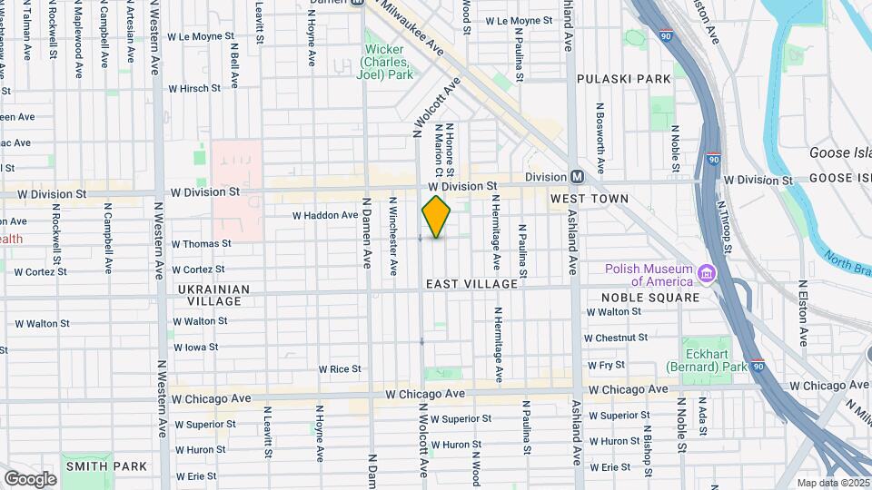 1843 W Thomas St Map and Location Details