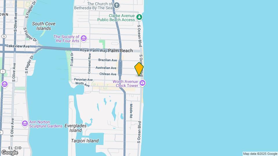 400 S Ocean Blvd Map and Location Details