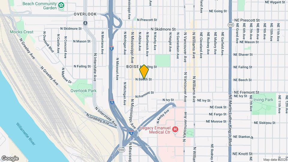 3625 N Borthwick Ave Map and Location Details