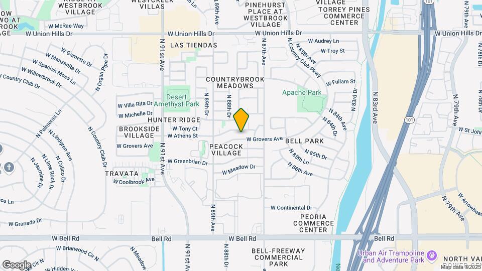 8762 W Grovers Ave Map and Location Details