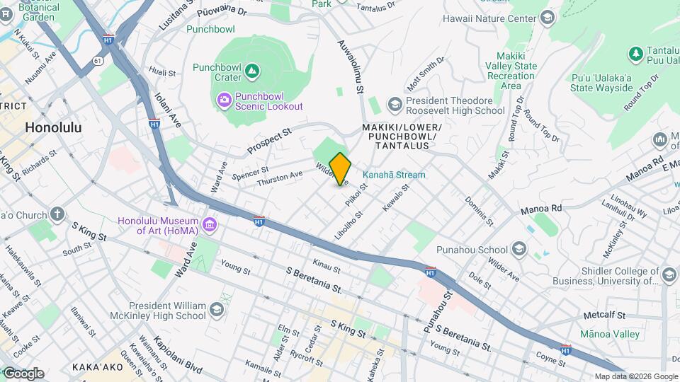 1135 Piikoi Pl Map and Location Details