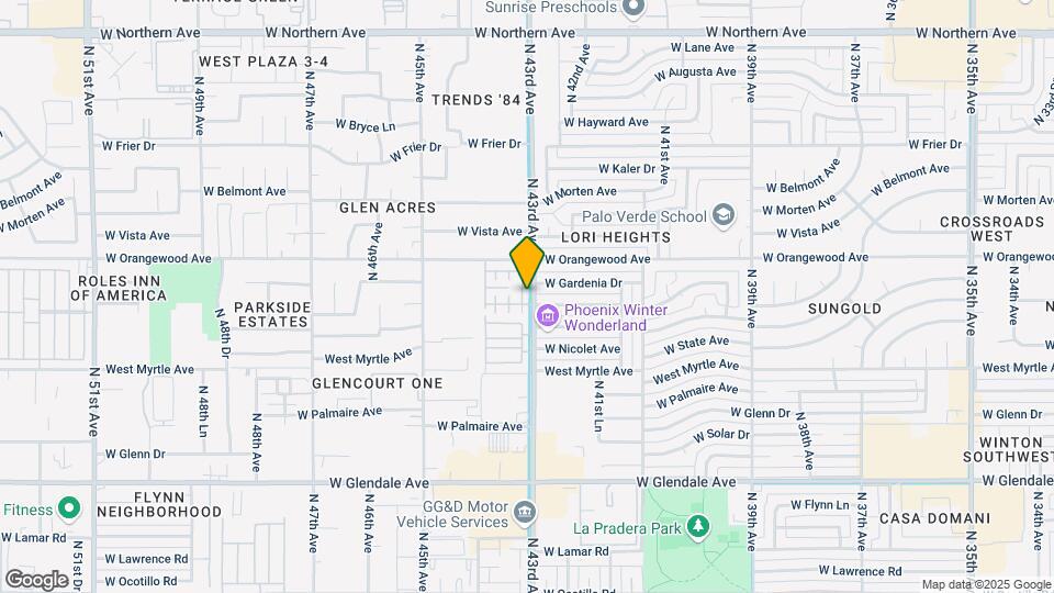 7344 N 43rd Ave Map and Location Details