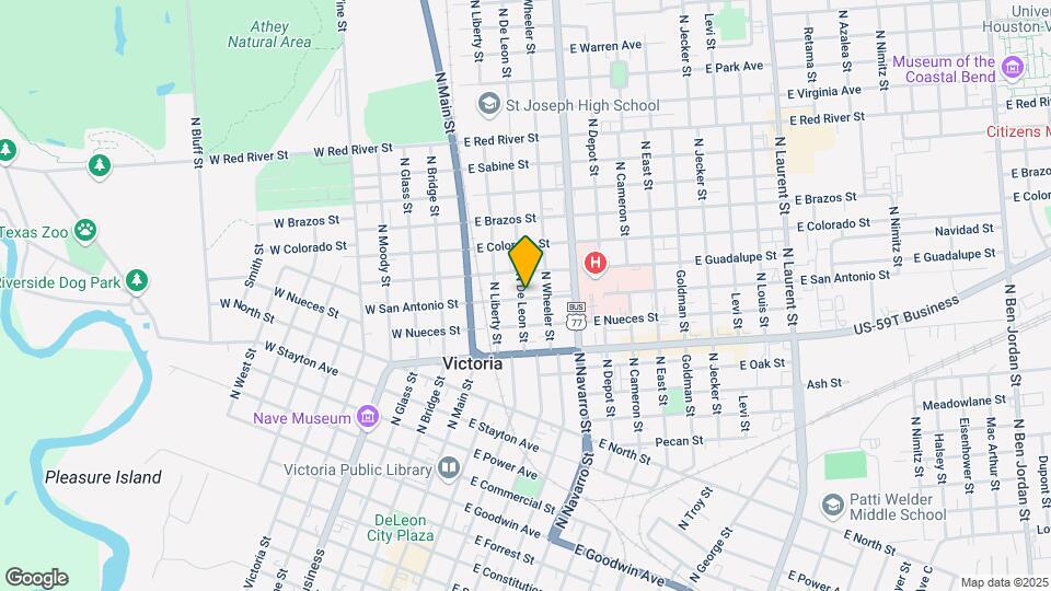 1408 N De Leon St Map and Location Details