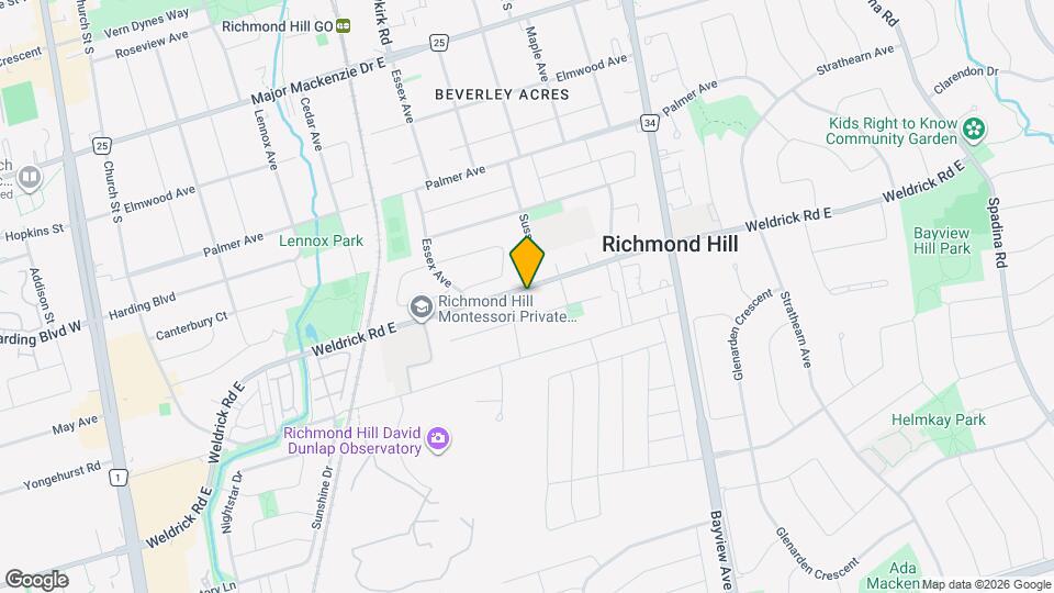 307 Weldrick Rd E Map and Location Details