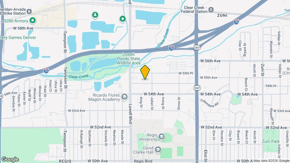3445 W 55th Ave Map and Location Details