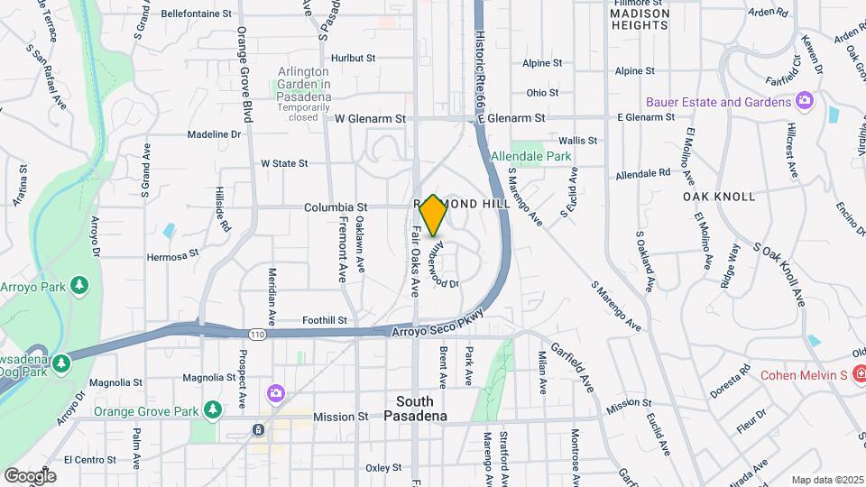 1645 Amberwood Dr Mapa y Detalles de la Ubicación