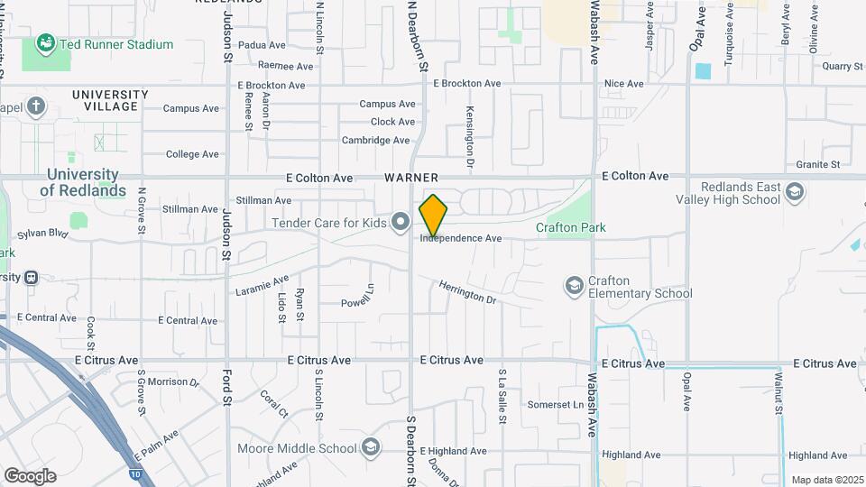 1608 Independence Ave Map and Location Details