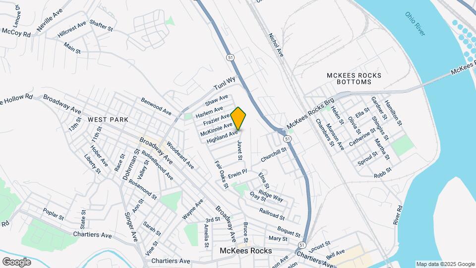25 Highland Ave, Unit 1 Map and Location Details