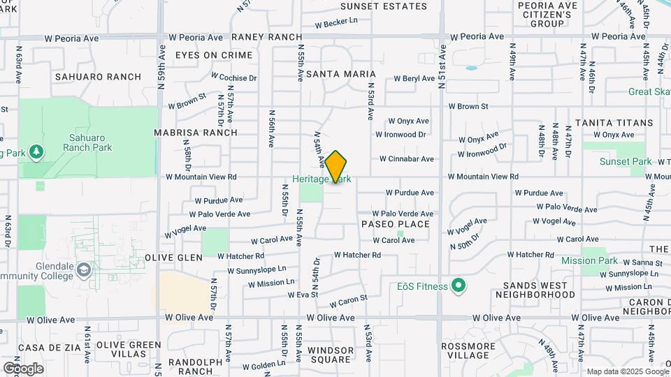 5326 W Purdue Ave Map and Location Details