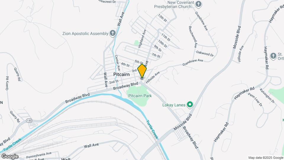 115 Brinton Ave Map and Location Details