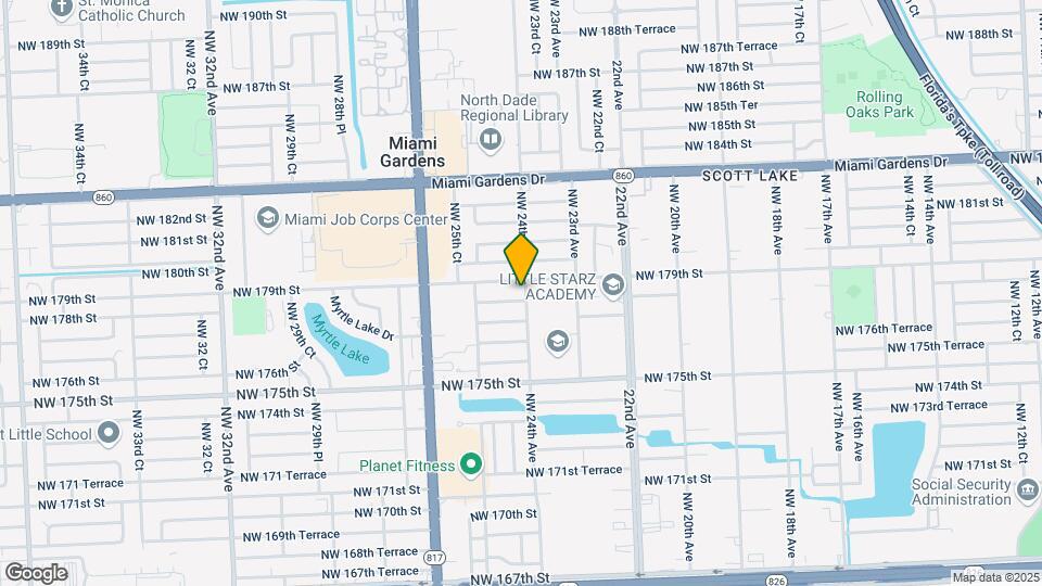 2401 NW 178th Terrace Map and Location Details