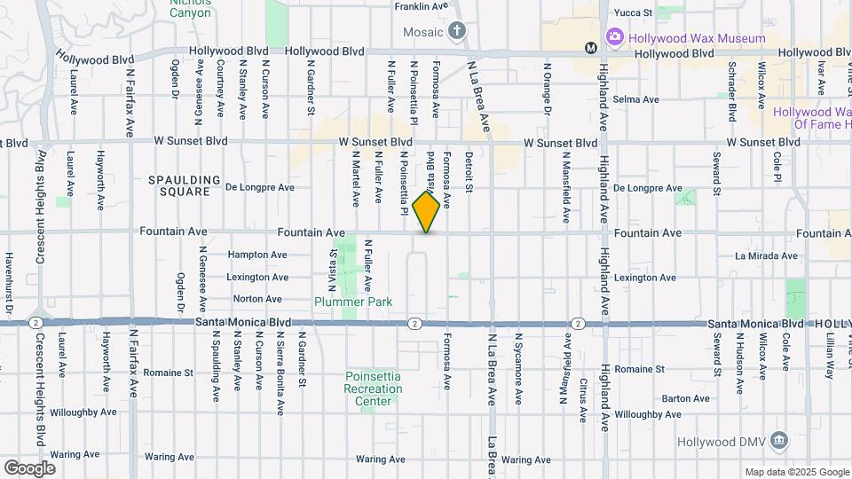 7224-7228 Fountain Ave Mapa y Detalles de la Ubicación