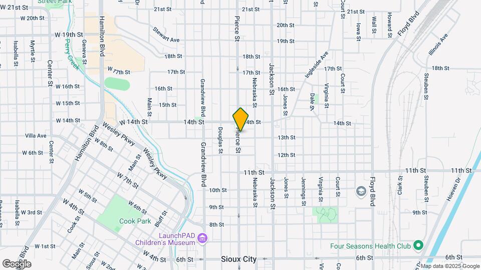1302 Pierce St Map and Location Details