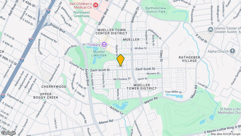2216 Zach Scott St Mapa y Detalles de la Ubicación