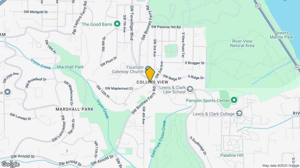 9919 SW Boones Ferry Rd Mapa y Detalles de la Ubicación